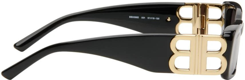 Balenciaga Black Rectangular Sunglasses 2