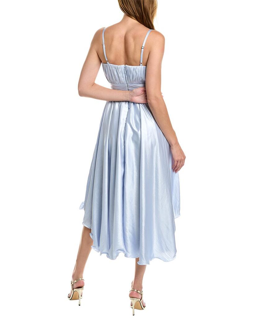 BCBG BCBGMAXAZRIA Crimped Satin Cocktail Dress