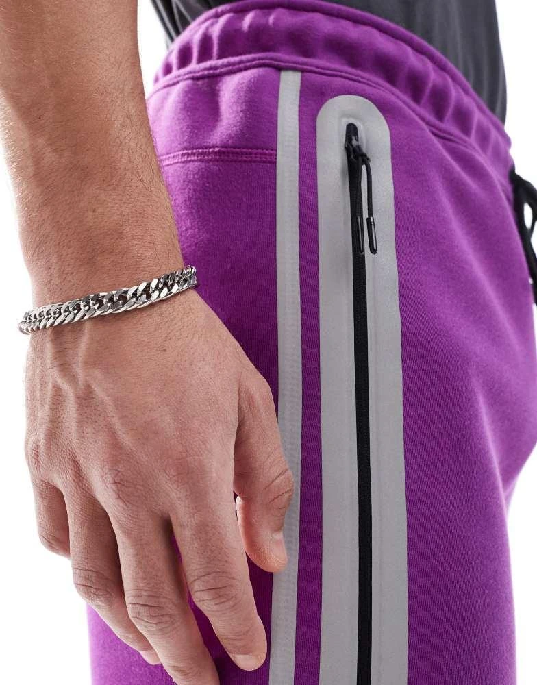 NIKE Nike Tech Fleece reflective joggers in purple 3