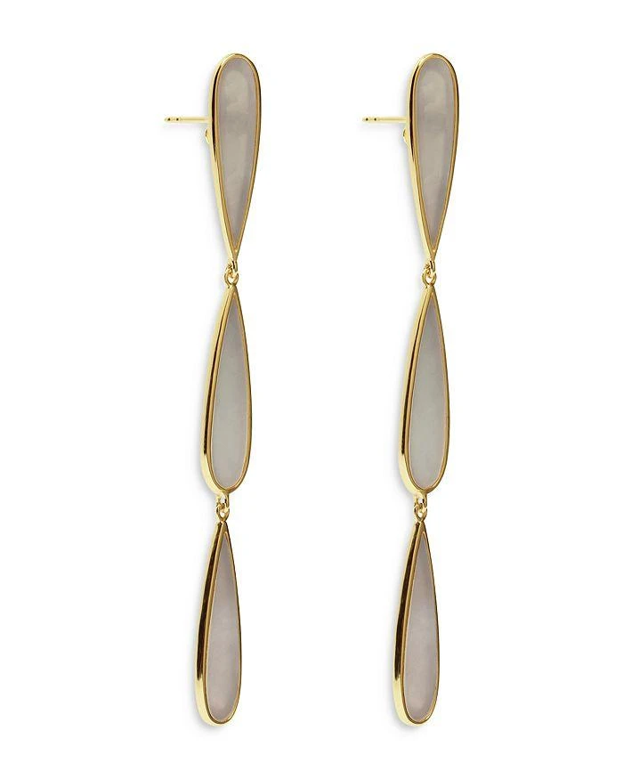 Argento Vivo Mother Of Pearl Triple Drop Earrings in 18K Gold Plated Sterling Silver 1