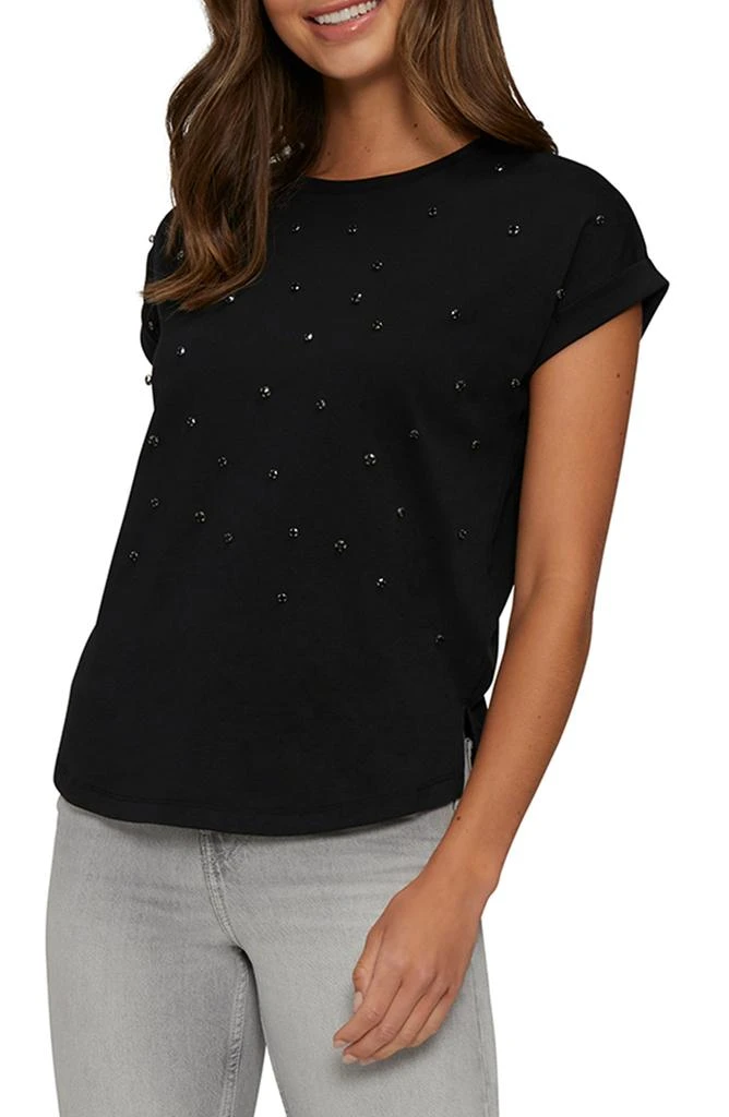 Wildfox Rhinestone Embellished Muscle T-Shirt 4