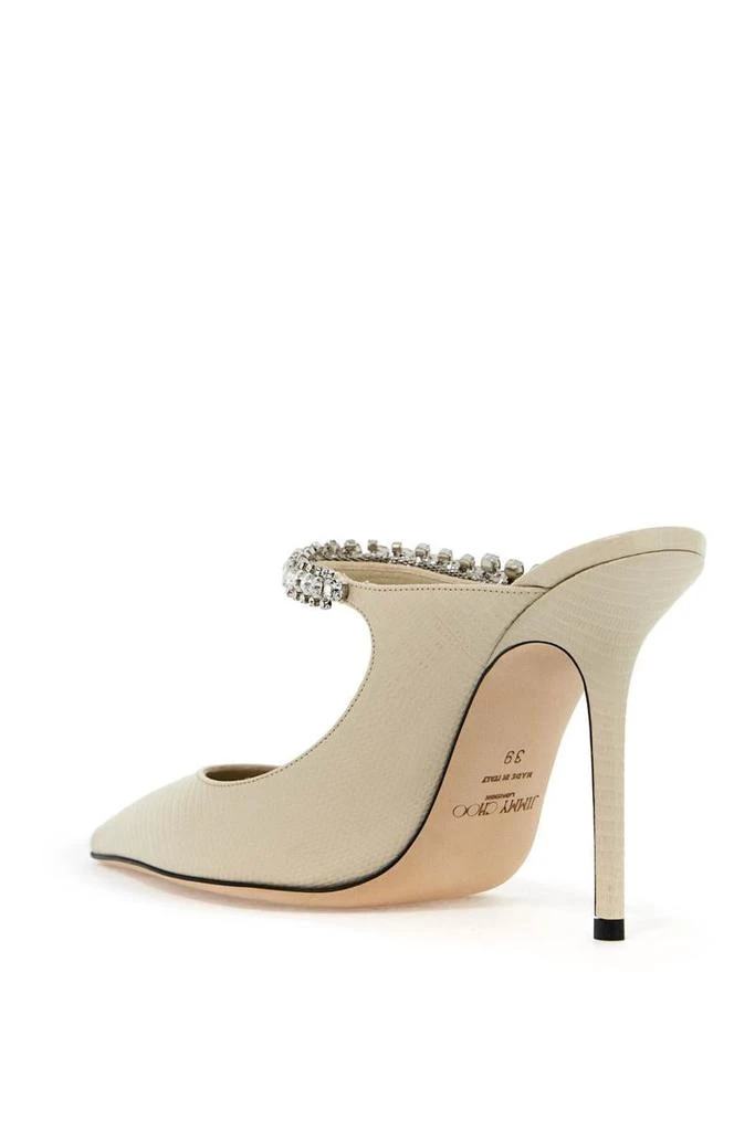 Jimmy Choo lizard-embossed leather bing mules 3
