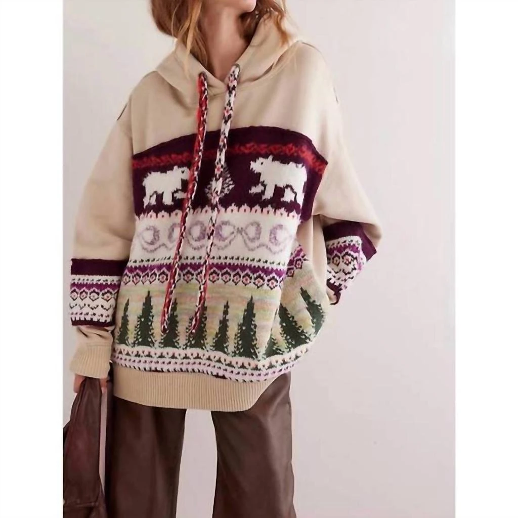 Free People Free People - Christmas Sweater Hoodie