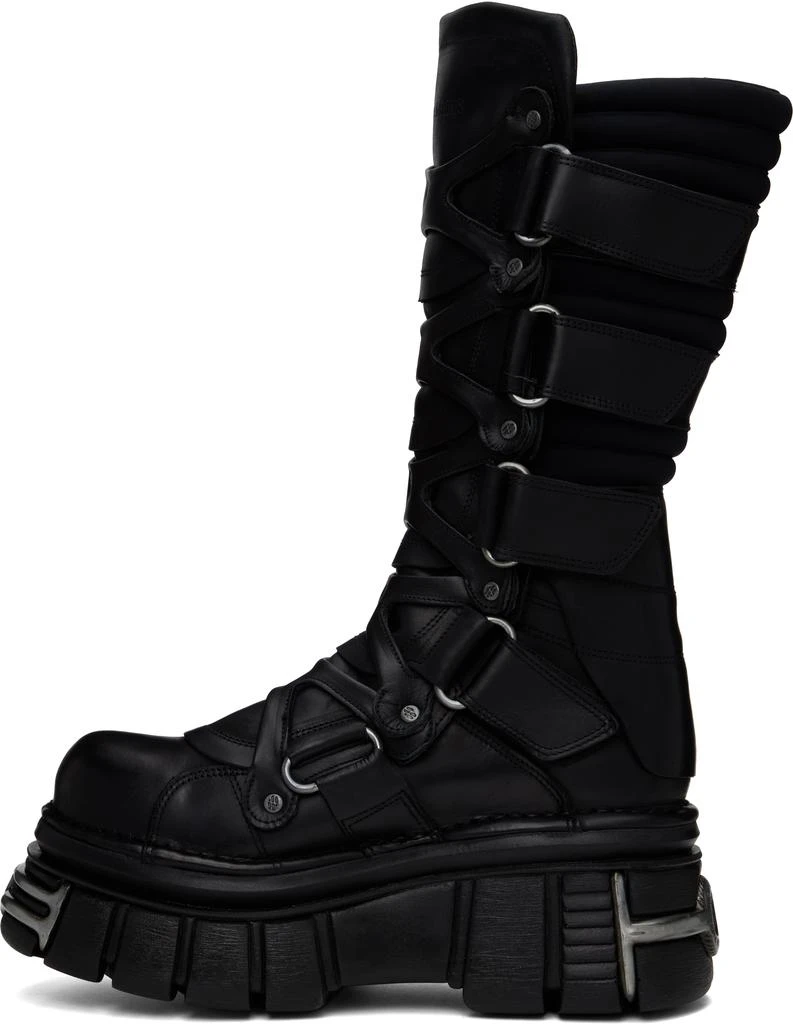 Vetements Black New Rock Edition Tower Boots 3