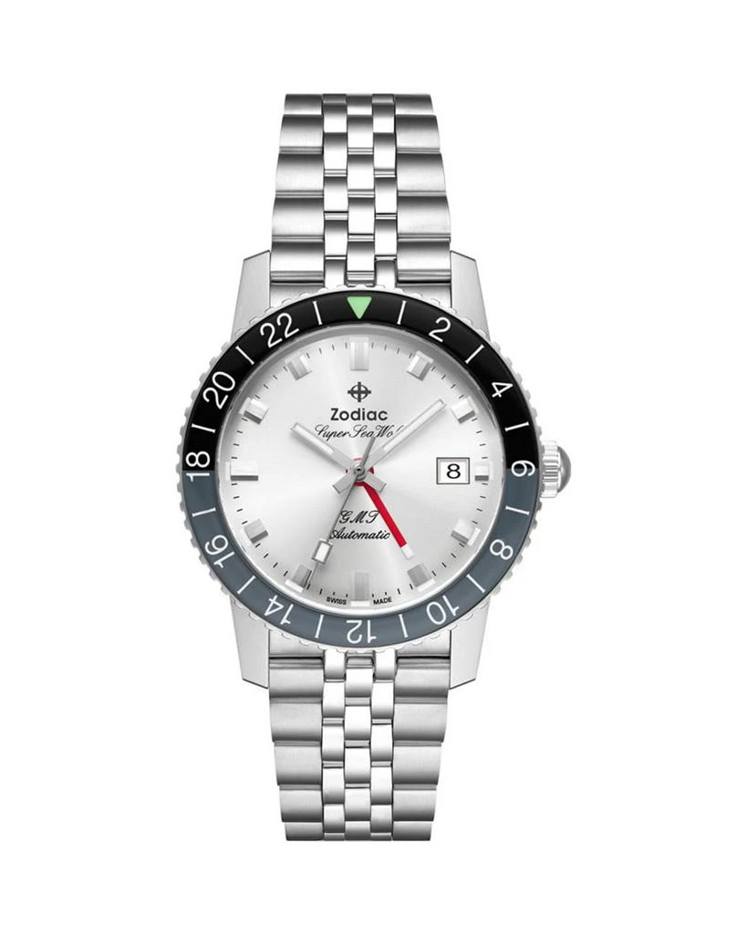 ZODIAC GMT Automatic Stainless Steel Watch, 40mm 1