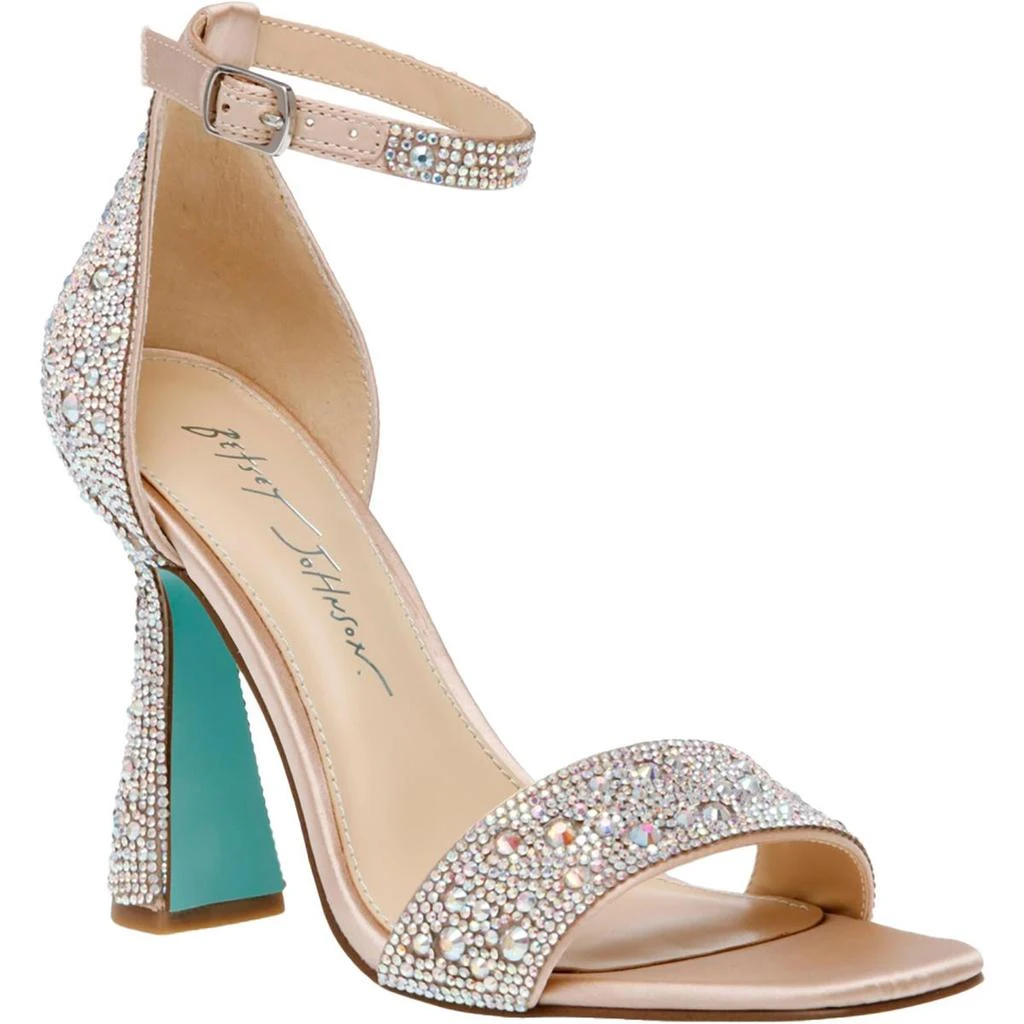 Betsey Johnson Dani Womens Satin Embellished Heels 8