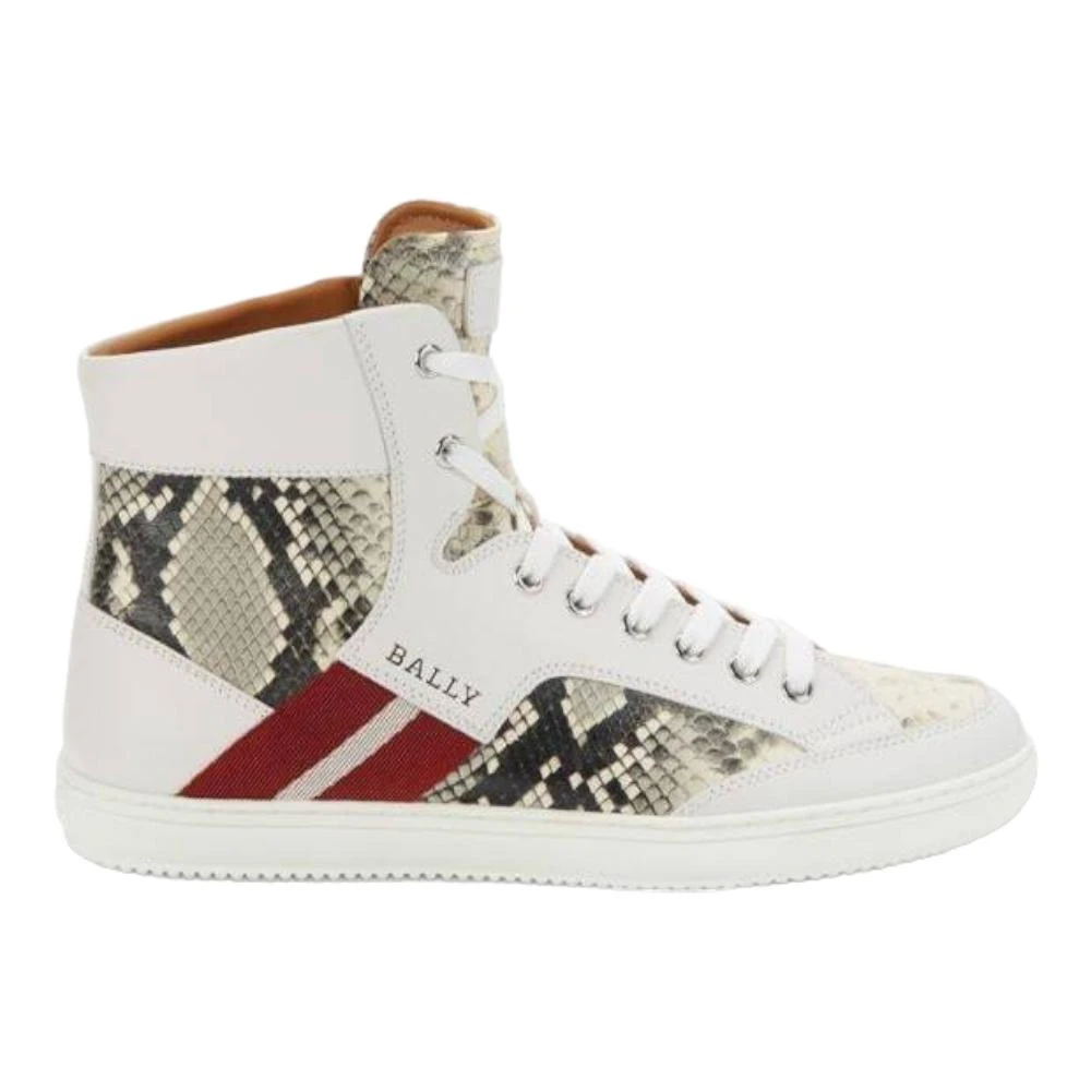 Bally Oldani Men's 6240612 White High-Top Leather Sneakers 2