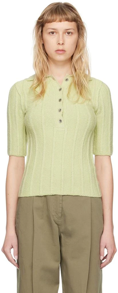 House of Dagmar Green Wide Rib Polo 1