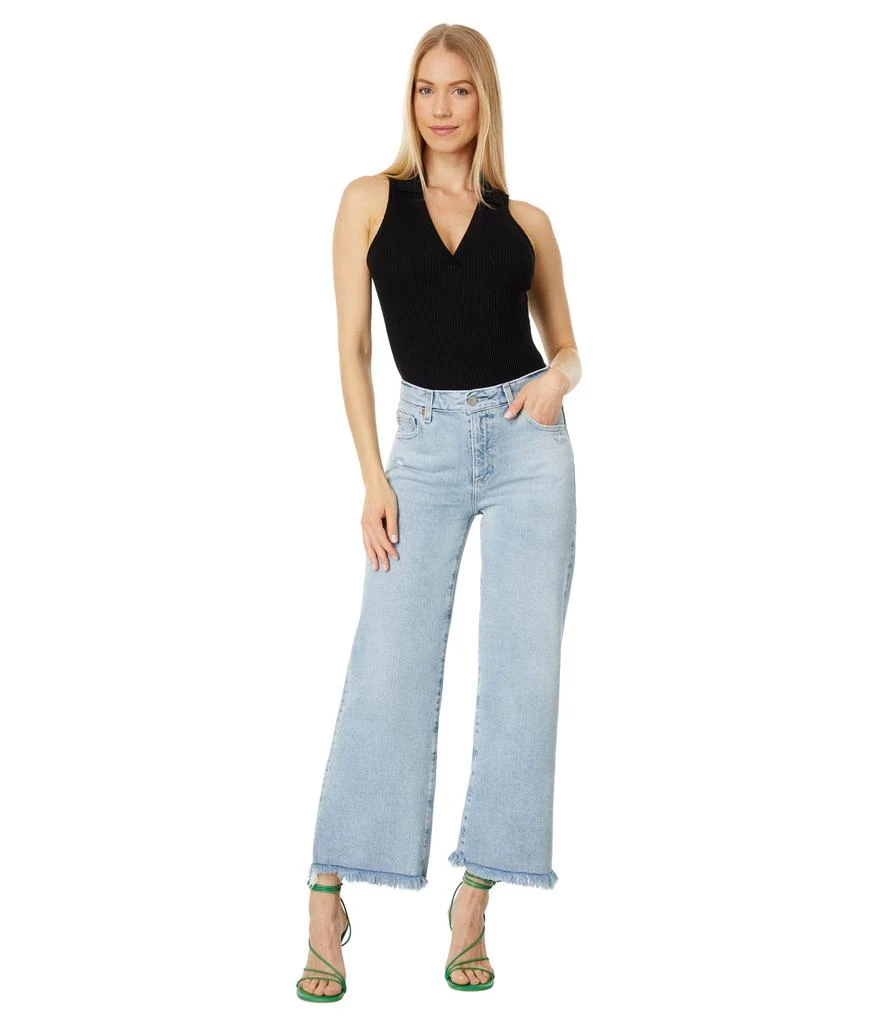 AG Jeans Saige Wide Leg Crop in Windswept 4