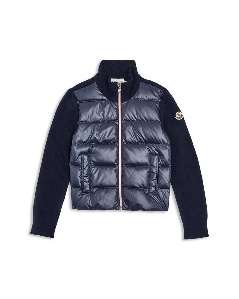 Moncler Boys' Down Puffer Tricot Cardigan - Big Kid 1