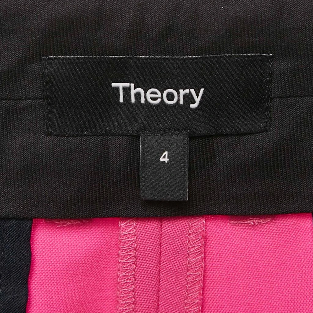 Theory Theory Pink Wool Straight Leg Trousers S 4