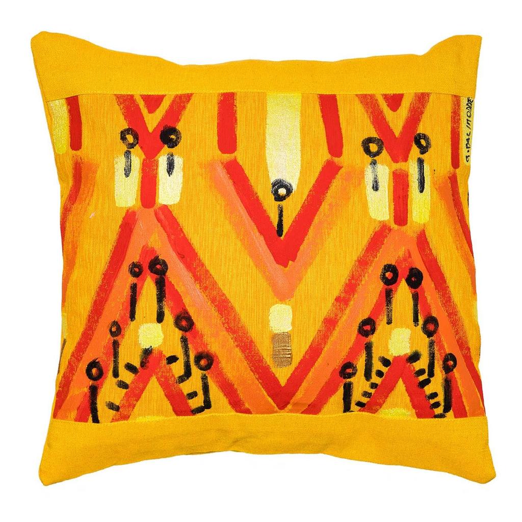 Le Botteghe Su Gologone Acrylic Hand Painted Outdoor Cushion 40x40 cm