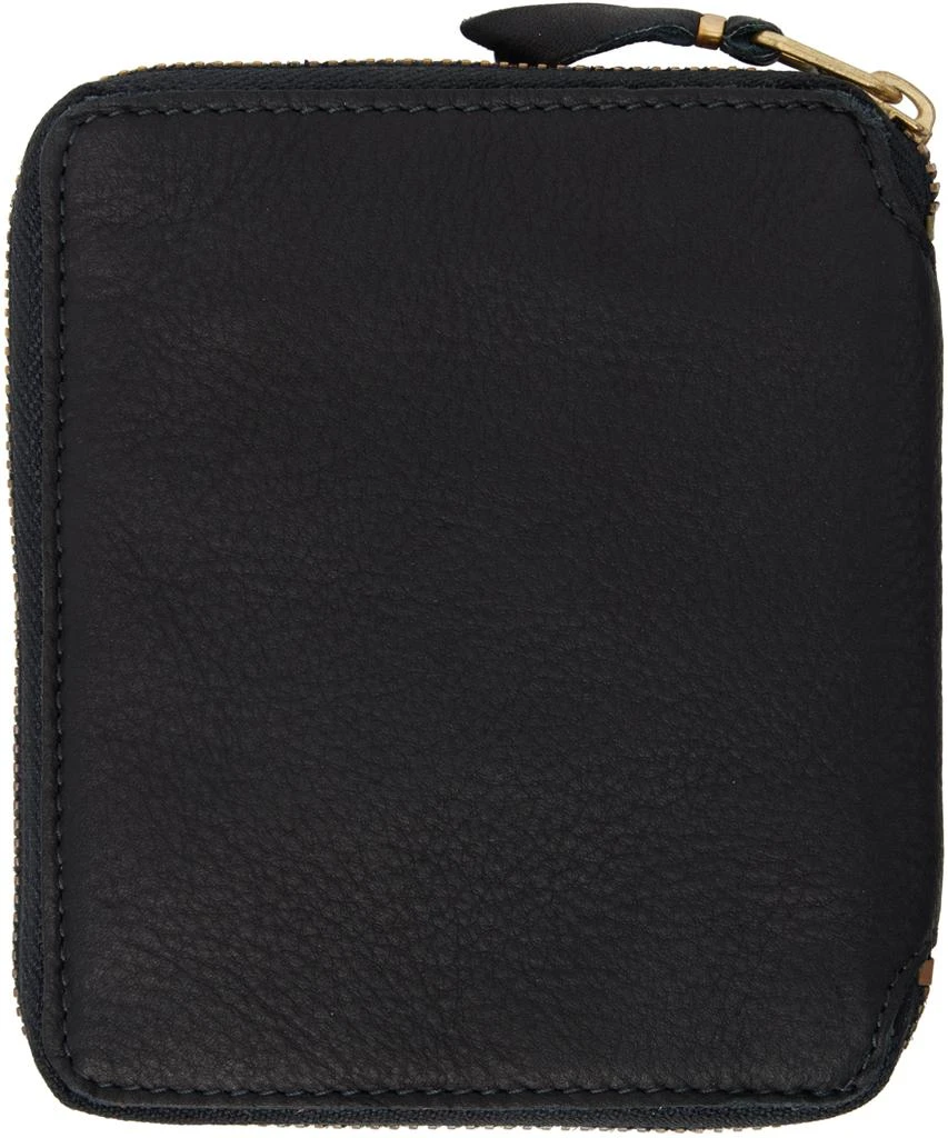 COMME des GARÇONS WALLETS Black Washed Zip Wallet 2