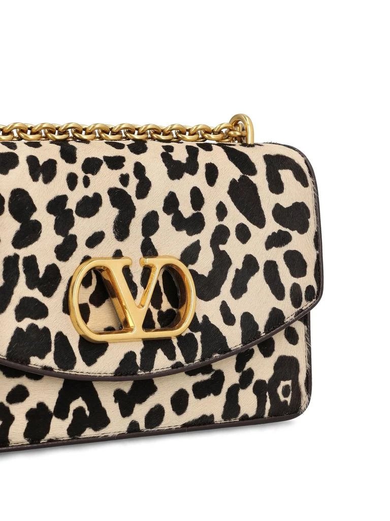 Valentino Valentino Animal Patterned Foldover Top Shoulder Bag 4