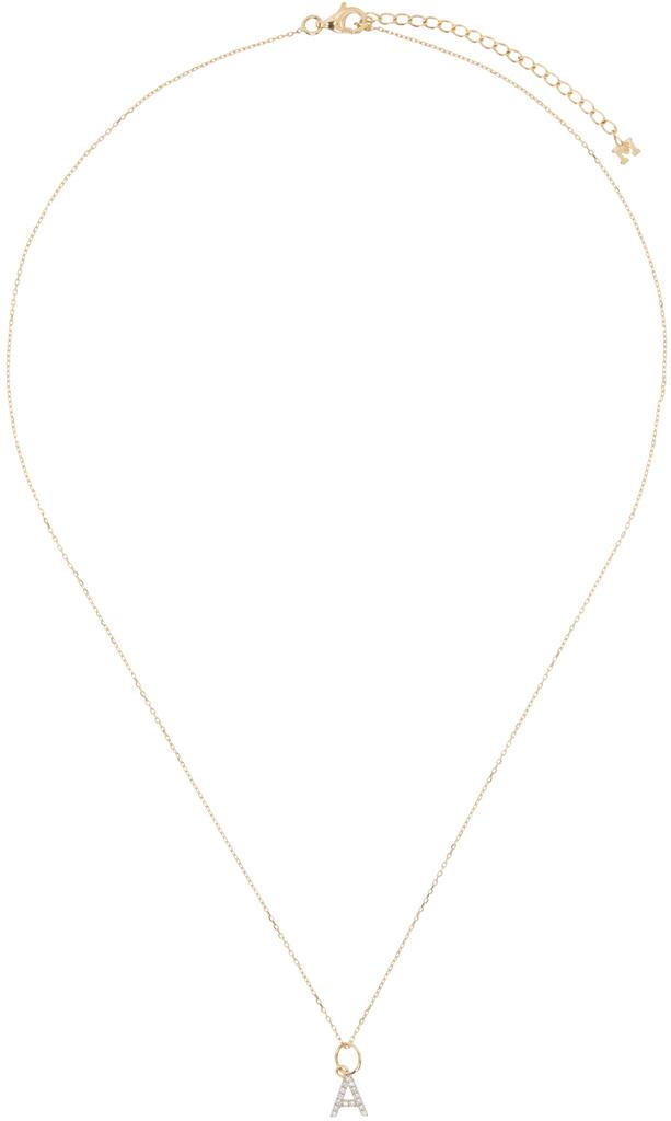 MATEO Gold Diamond Initial Necklace, A–Z