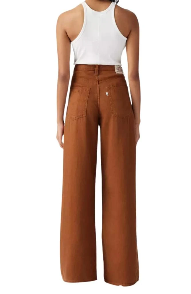 Levi
s Straight Baggy Straight Linen Pants In Sorrel Horse Linen 2