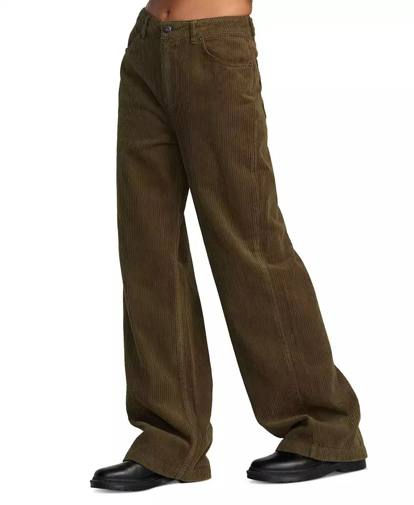 RVCA Juniors' Coco High-Rise Corduroy Pants 5