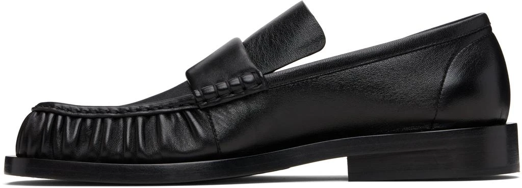 Jil Sander Black Square Toe Loafers 3