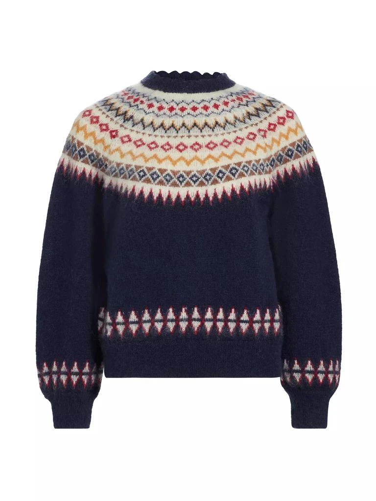 DÔEN Harvest Fair Isle-Inspired Mohair-Blend Sweater 1
