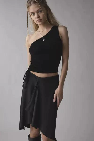 Motel Motel Esmeray Asymmetric Hanky Hem Midi Skirt 1