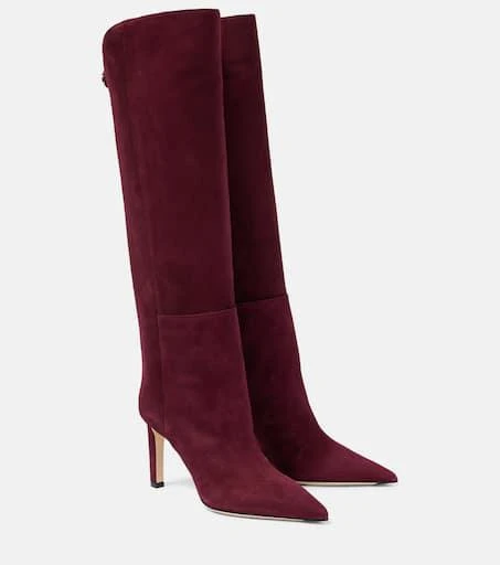 Jimmy Choo Alizze 85 suede knee-high boots 1