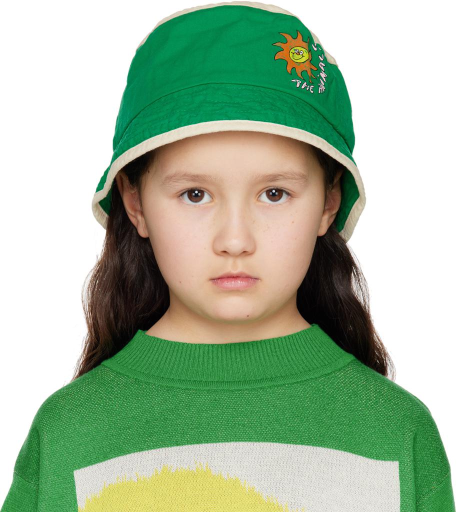 The Animals Observatory Kids Green Starfish Bucket Hat