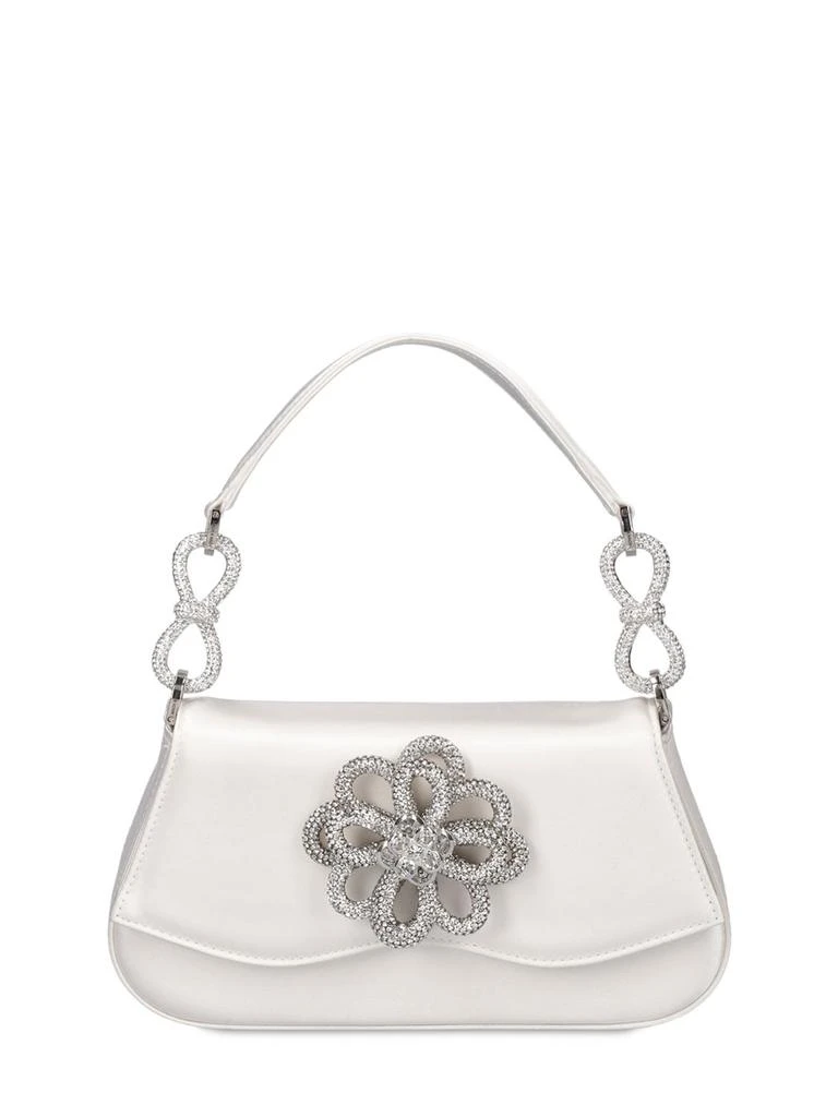 Mach & Mach Flower Satin Top Handle Bag 1