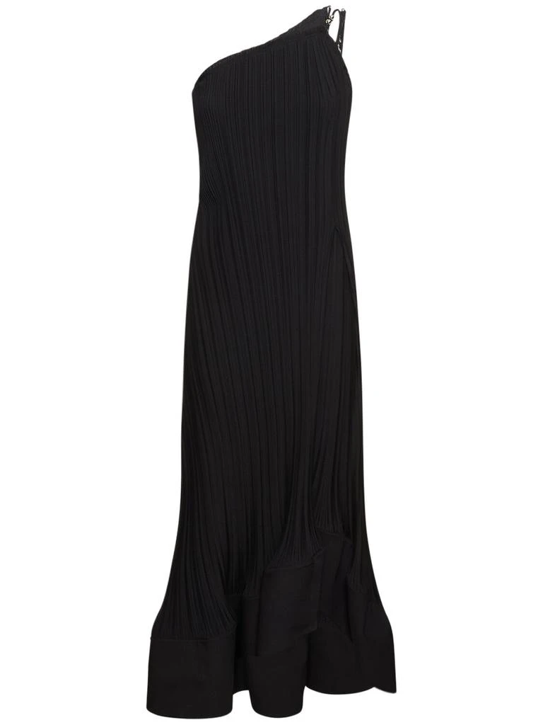 strapless open back dress 21SIX Taylor Crepe Mixed Chiffon Flared Maxi Dress main image 0