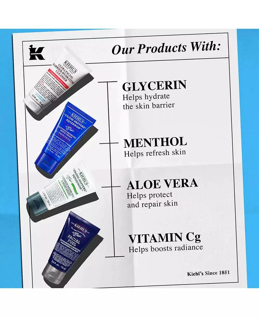 Kiehl
s Men
s 4-Pc. Get Up 
Groom Shaving Set 2