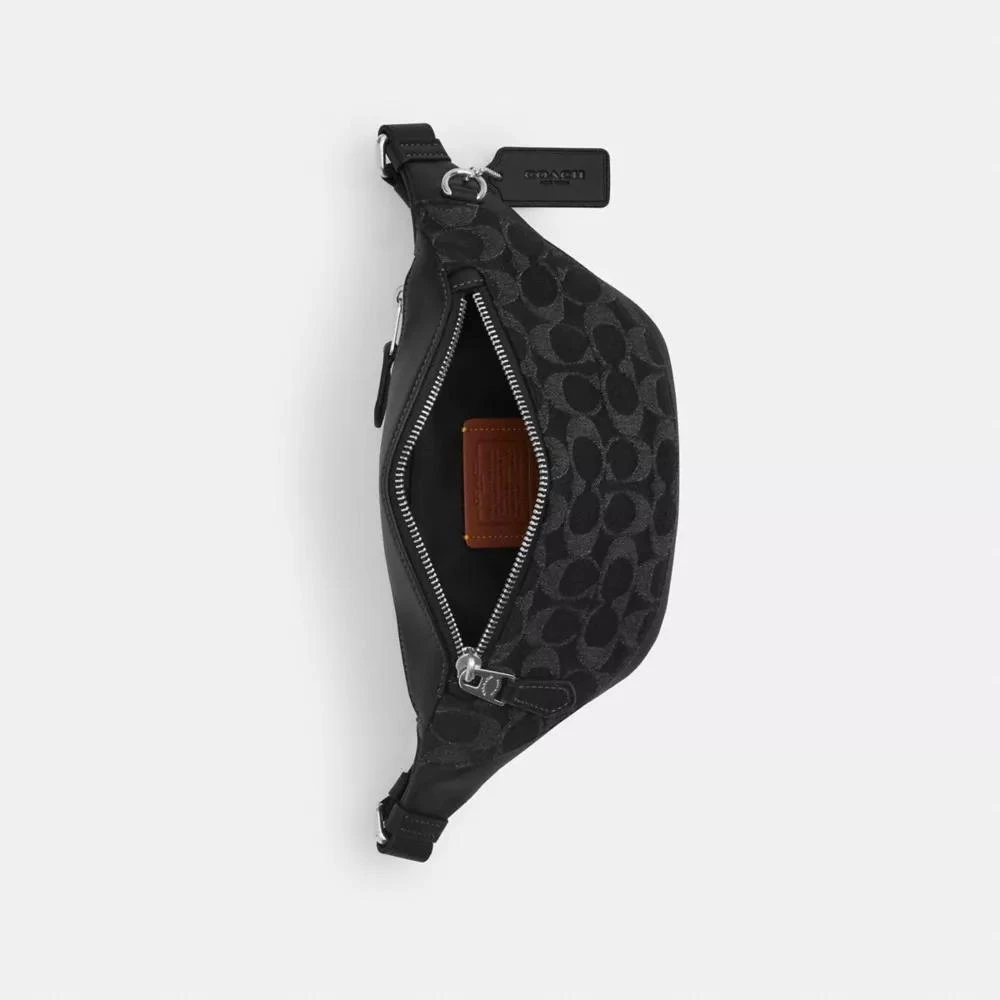 Coach Warren Mini Belt Bag In Signature Denim 4