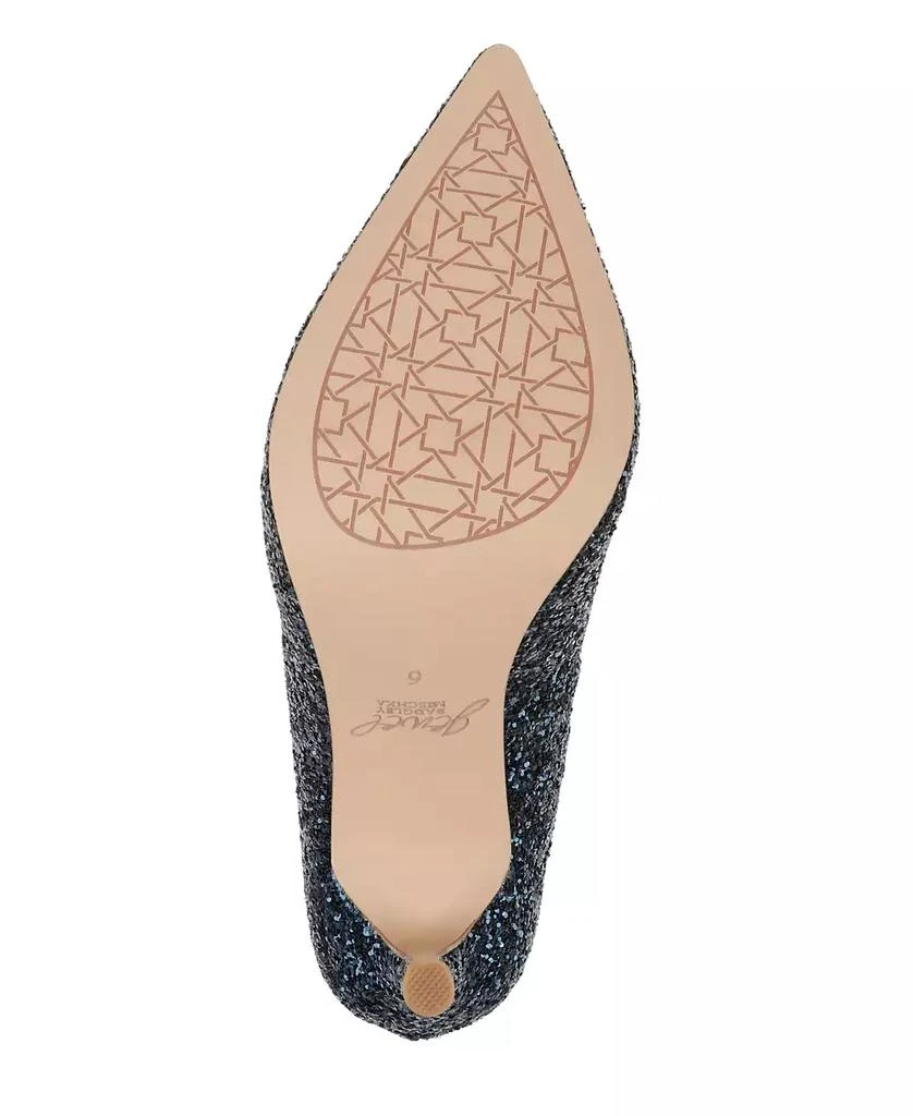 Badgley Mischka Women's Azalea Chunky Glitter Stiletto Evening Pumps 5