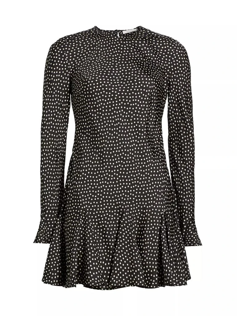 DÔEN Sansa Silk-Blend Polka Dot Dress 1