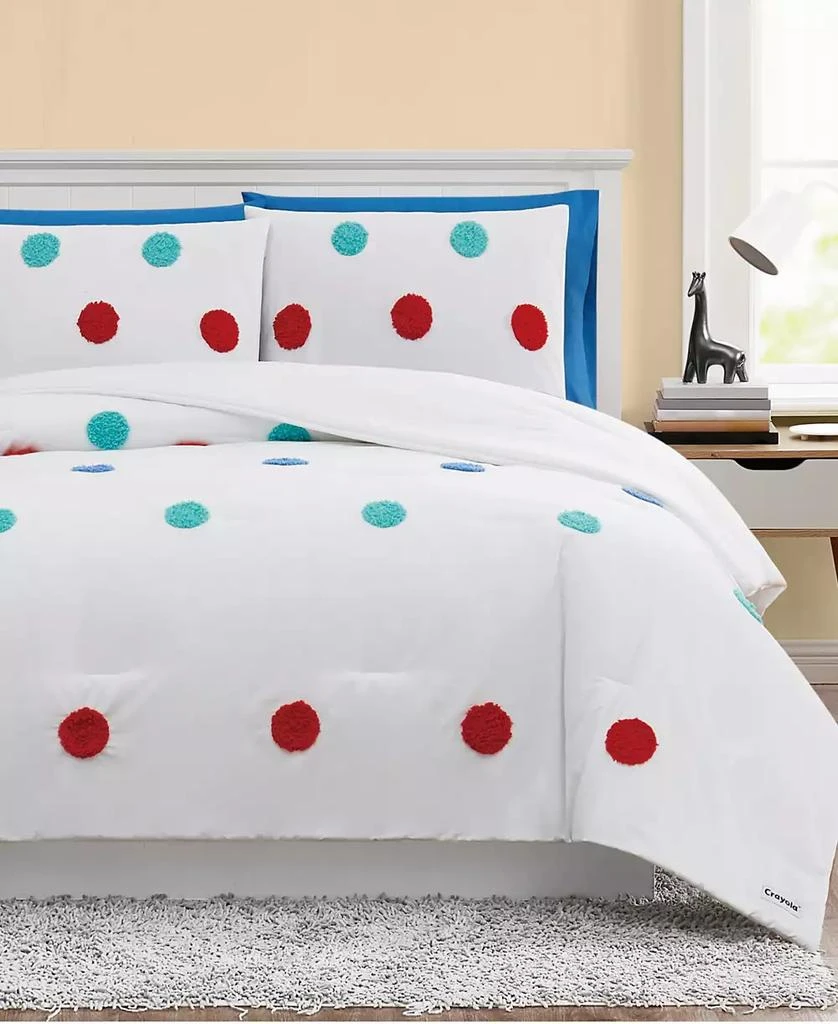 Crayola Fuzzy Dot 3 Piece Comforter Set 2