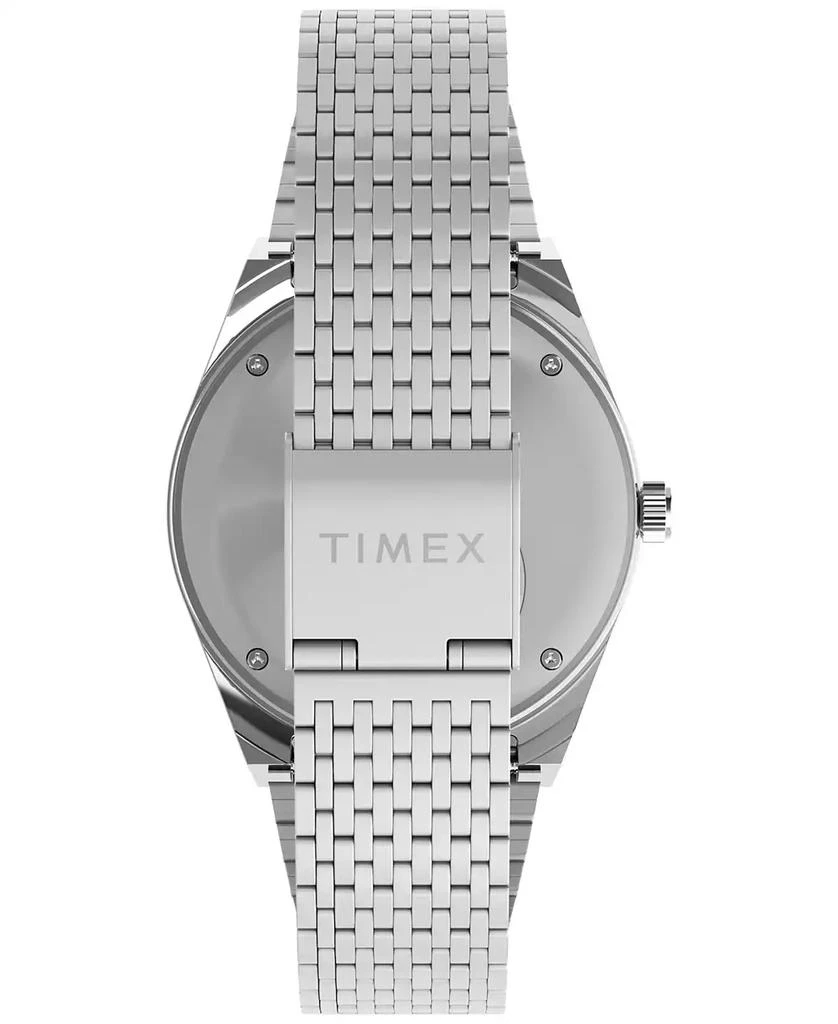 Timex Men's Analog Silver-Tone Stainless Steel Watch, 38mm 4