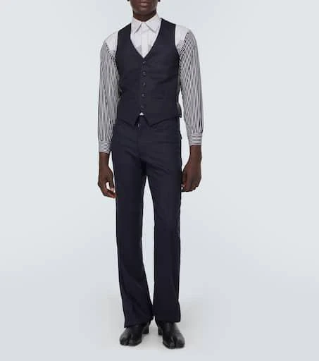 MAISON MARGIELA Striped cotton-blend shirt 2