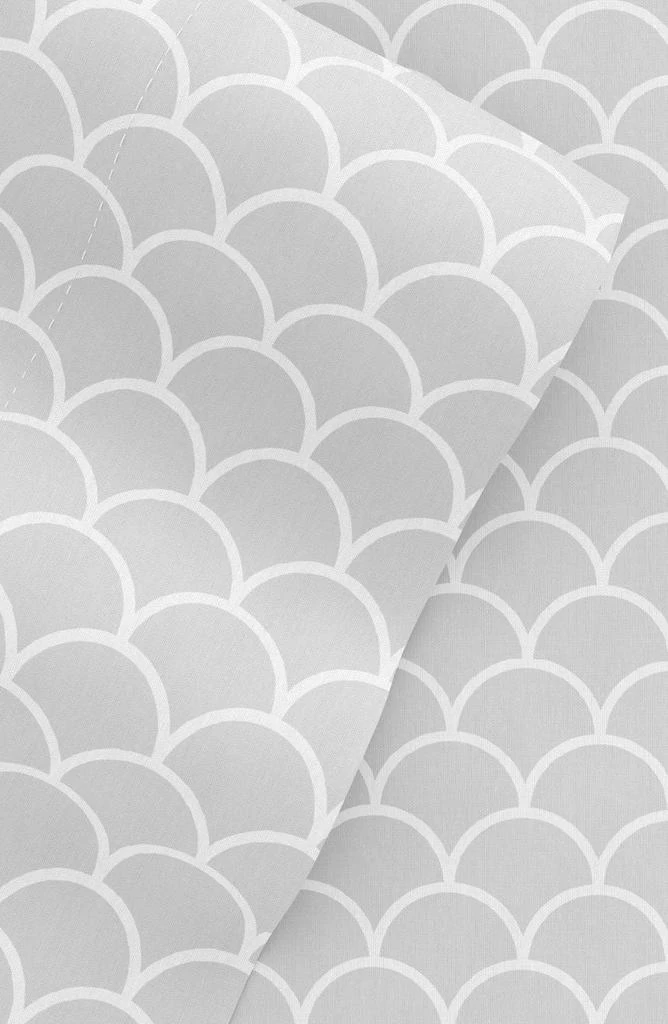 HOMESPUN Premium Ultra Soft Scallops Pattern 4-Piece Bed Sheet Set 2