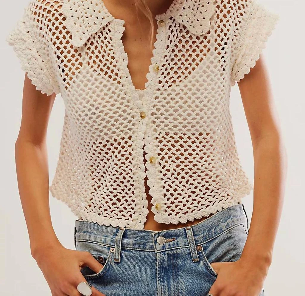 Free People Free People - Lily Crochet Top