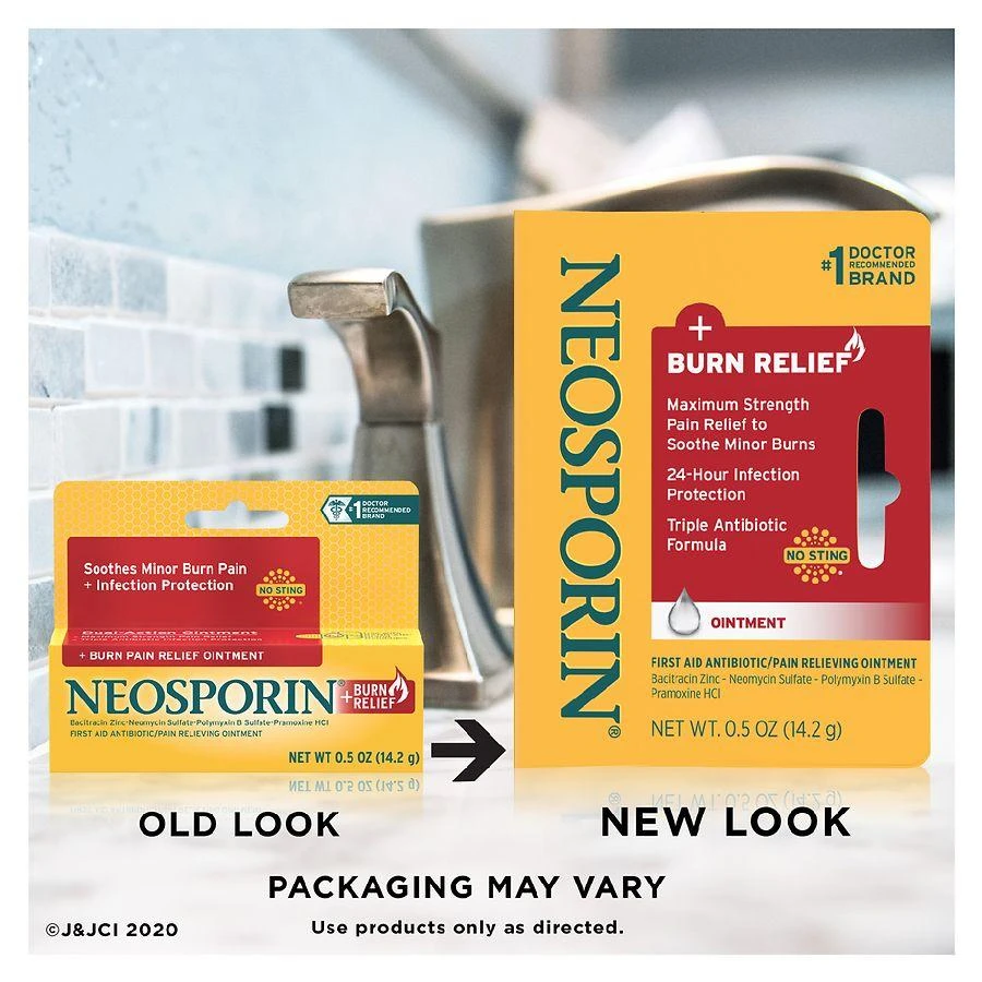 Neosporin + Burn Relief First-Aid Antibiotic Ointment 9