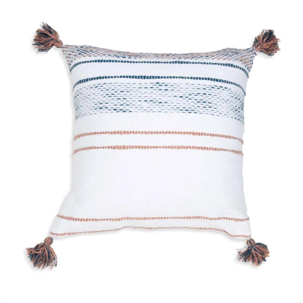 Howard
s Honeycomb Weave Square Pillow In Teal