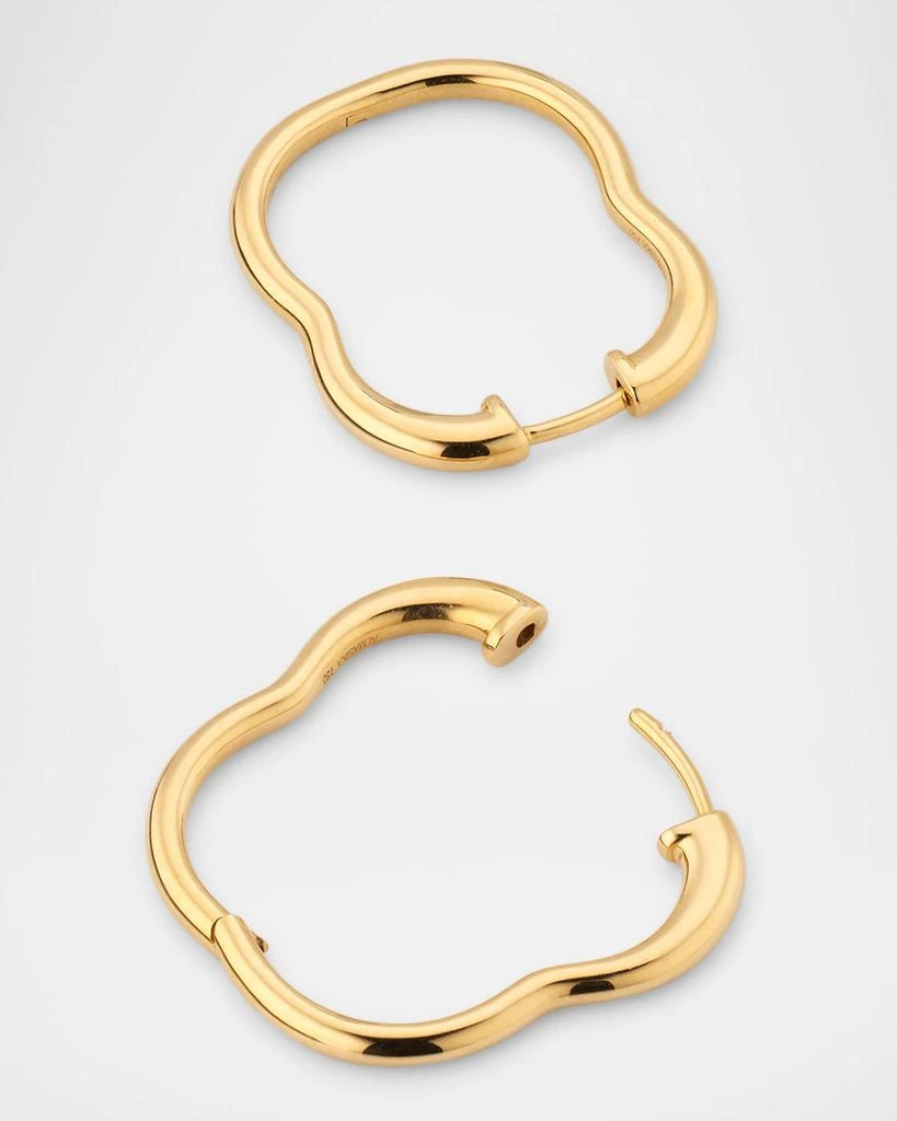 ALMASIKA 18K Yellow Gold Berceau Hoop Earrings 4