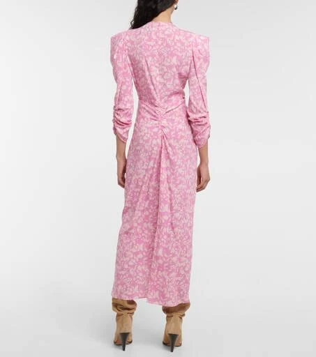 Isabel Marant Albini printed silk-blend midi dress 3