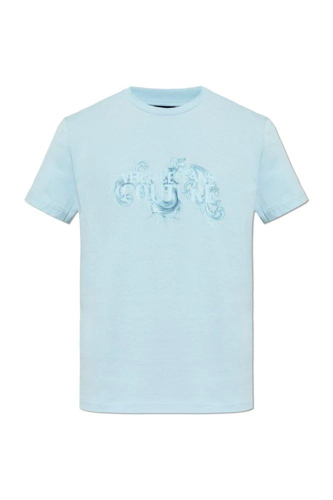 Versace Versace Jeans Couture Logo Printed Crewneck T-Shirt