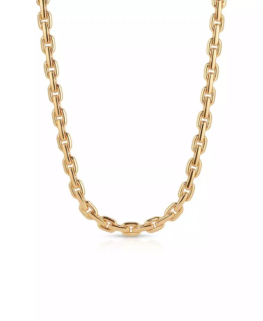 Ettika Jewelry 18k Gold Plated Solid Chain Necklace