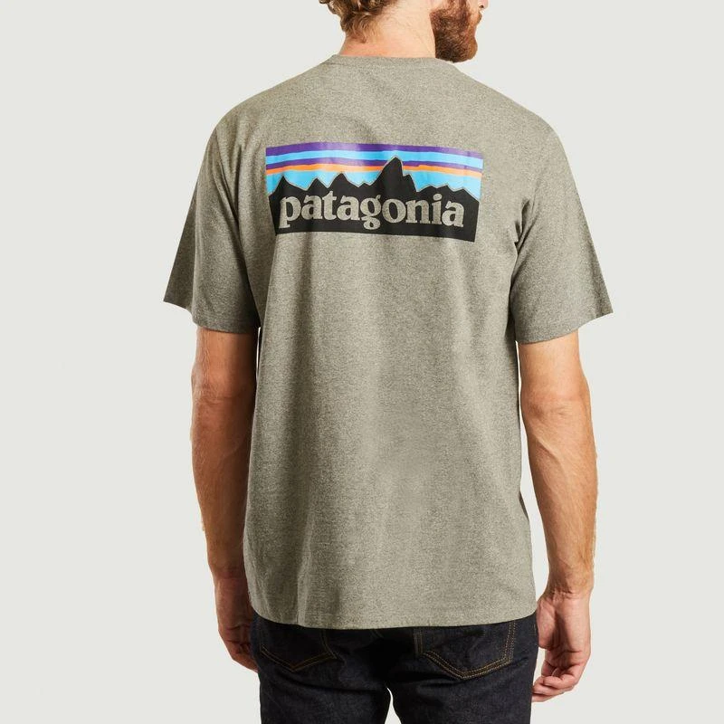 Patagonia T-shirt P6 logo gravel heather PATAGONIA 3