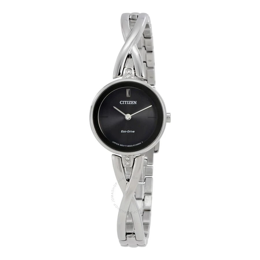 Citizen Silhouette Black Dial Ladies Watch EX1420-50E 1