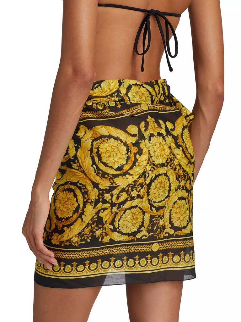 Versace Baroque Print Silk-Cotton Pareo 4