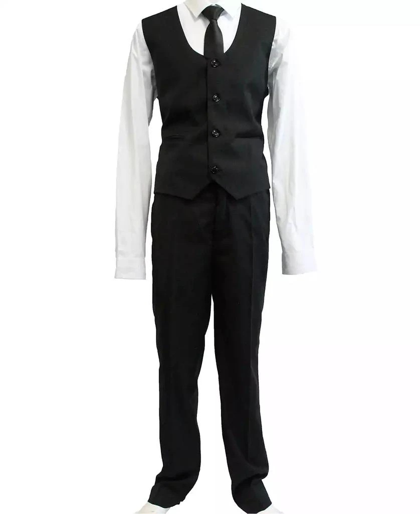 Perry Ellis Toddler Boy's 5-Piece Shirt, Tie, Jacket, Vest and Pants Solid Suit Set 2