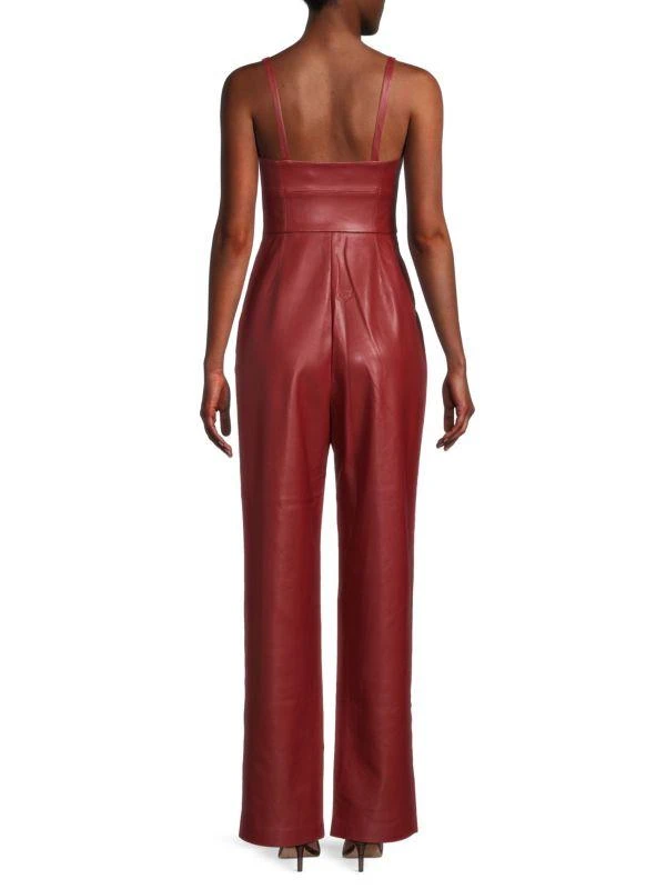 Susana Monaco Faux Leather Jumpsuit 2