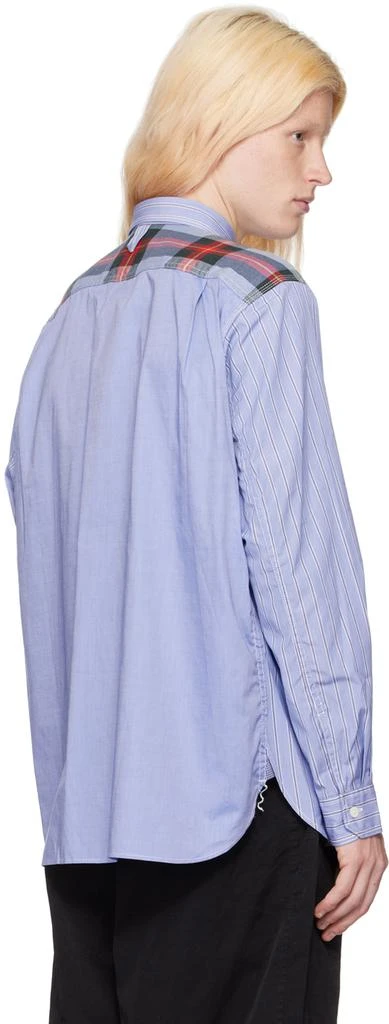 Junya Watanabe Blue Paneled Shirt 3