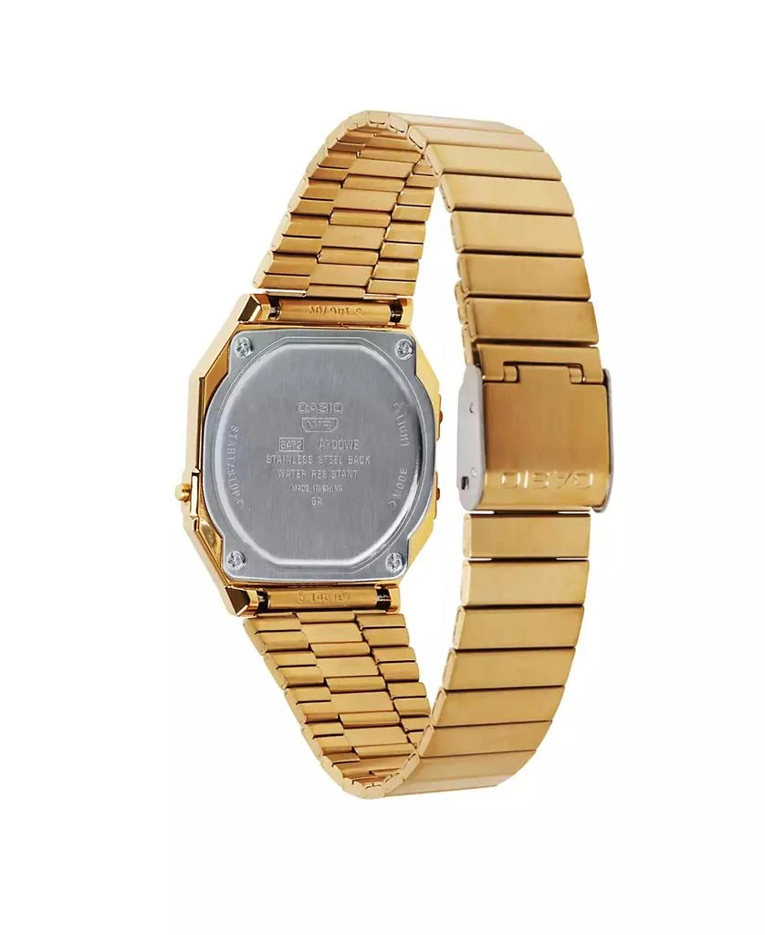 Casio Unisex Digital Gold Tone Stainless Steel Watch, 35.5mm A700WEVG-9AVT 3